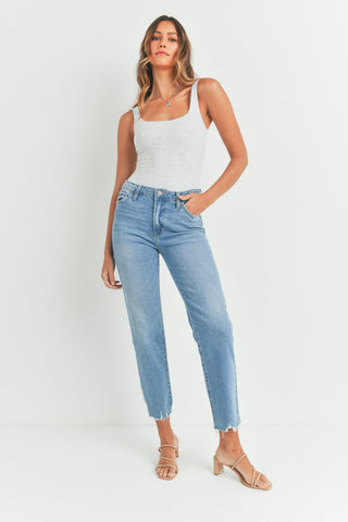 HR Vintage Straight Jeans- Light Wash