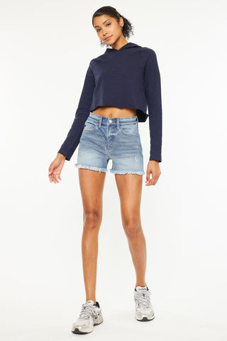 Luna High Rise Mom Shorts