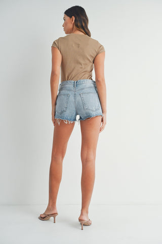 Weekender Shorts- Light Wash