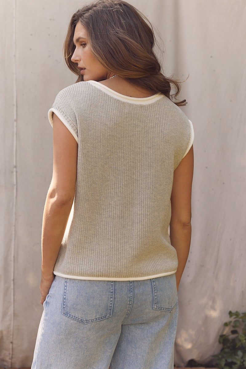 Neutral Knit Top