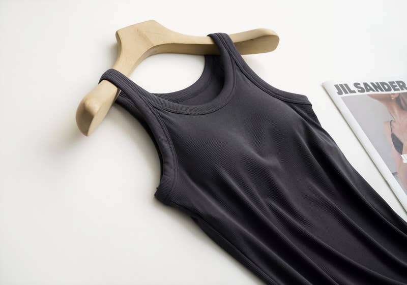 Sutton Rib Tank - Black