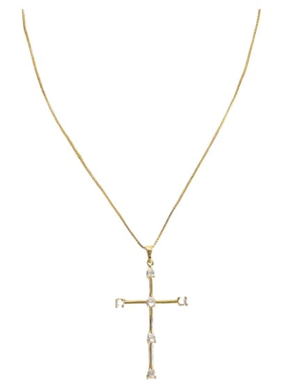 Tom CZ Cross Necklace