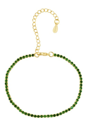 Chloe Tennis Bracelet Emerald