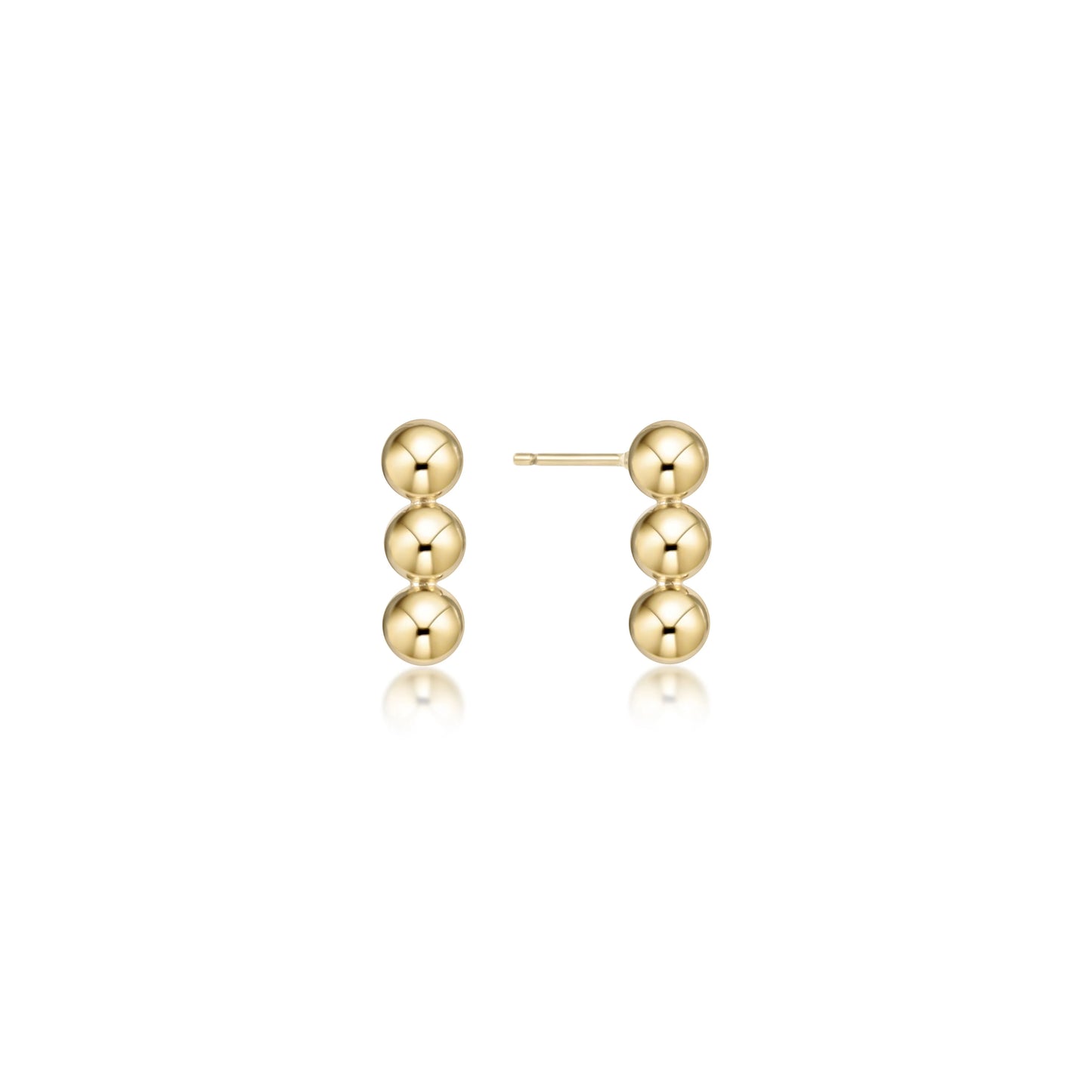 E Newton Joy Stud 4mm Gold