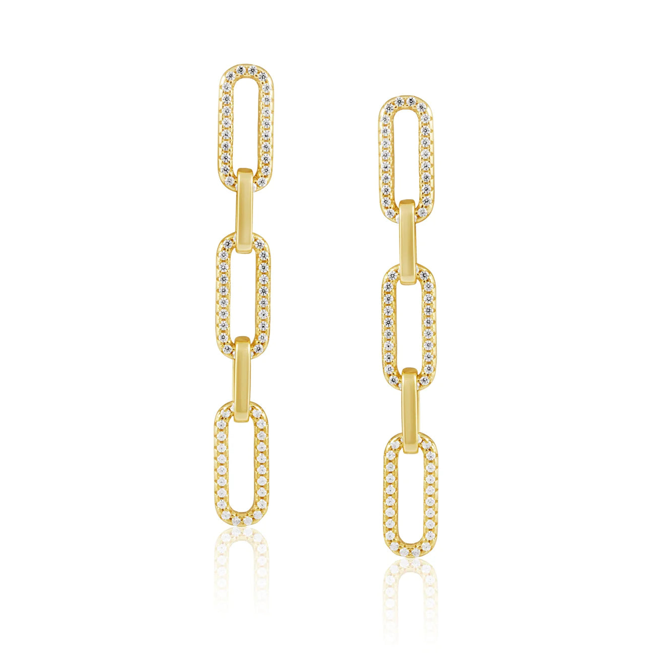 Morgan CZ Link Earrings