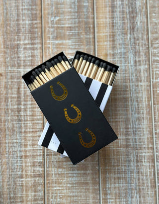 Black Oversized Horseshoe Matches- Black