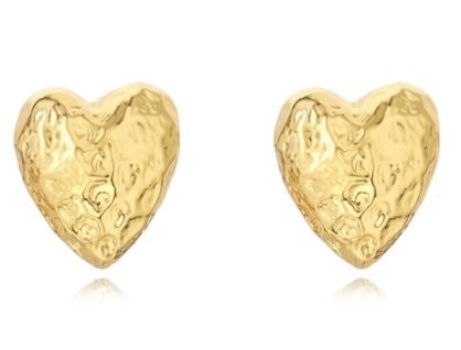 Corrine Heart Studs