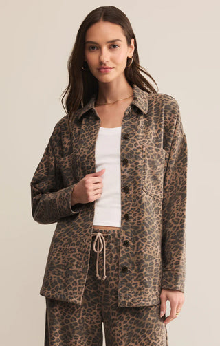 All Day Leopard Jacket- Desert Tan