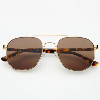 Austin Unisex Sunglasses - Gold/Brown