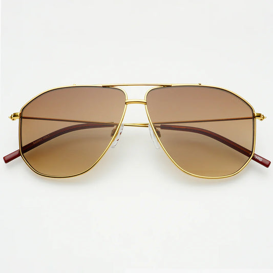 Barry Sunglasses - Brown/Gold