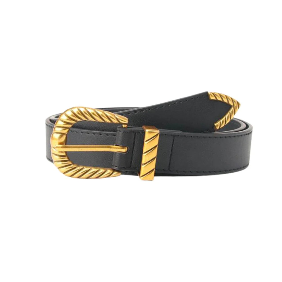 Rippled Buckle Belt