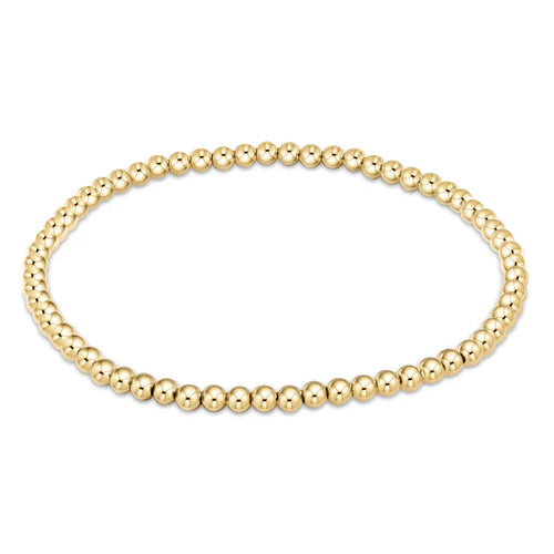 eNewton Extends- Classic Gold 3mm Bead Bracelet