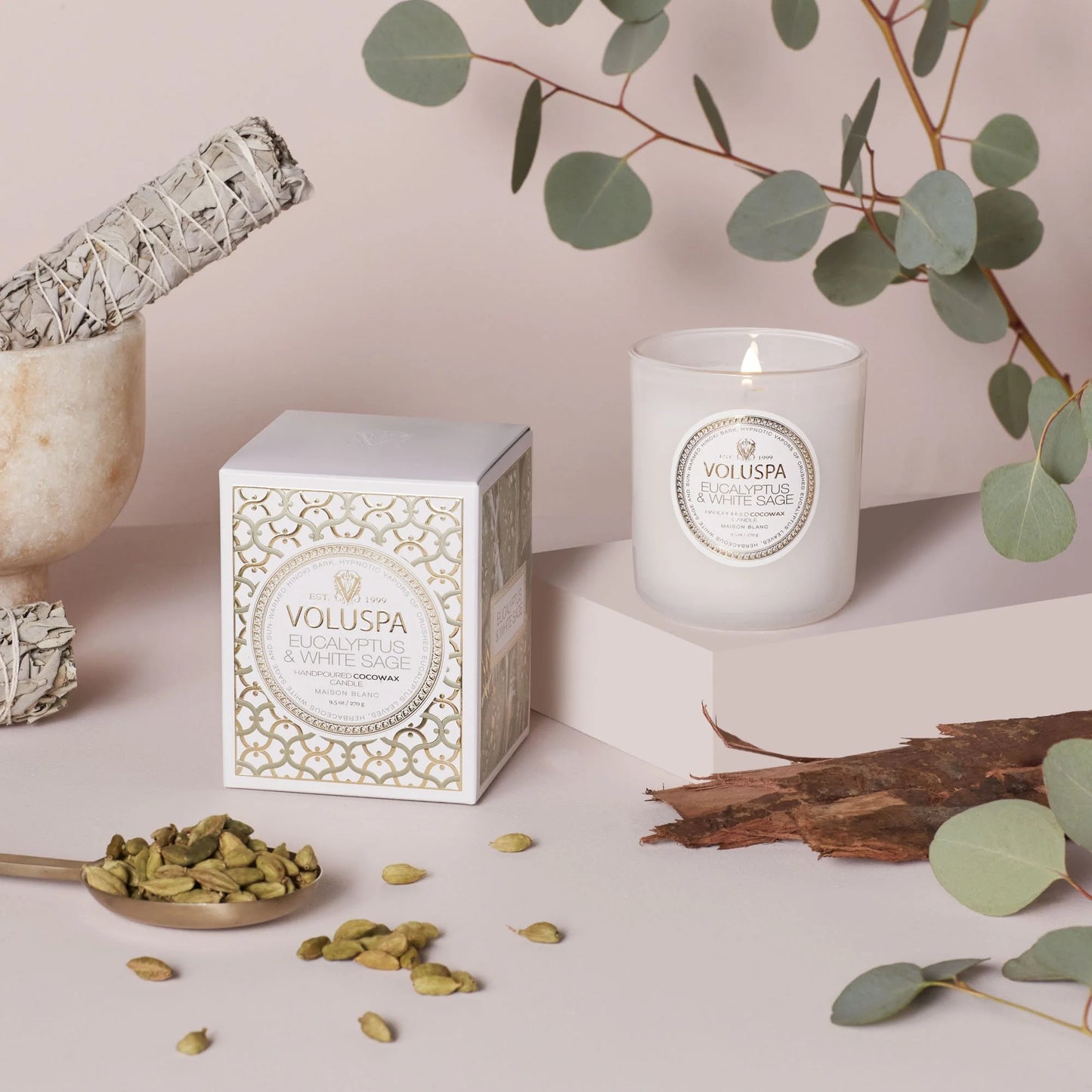 Eucalyptus & White Sage Candle