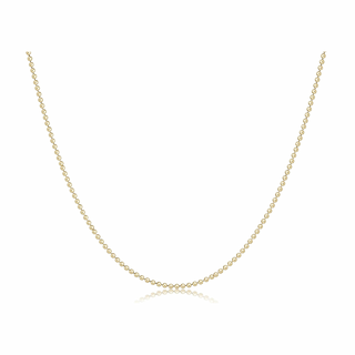 Gold necklace on a white background enewton