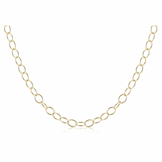 Gold chain necklace on a white background enewton 