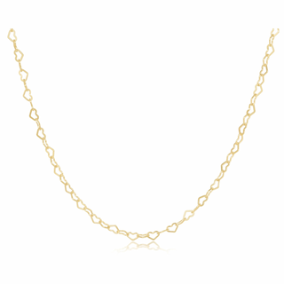 Gold chain necklace on a white background enewton