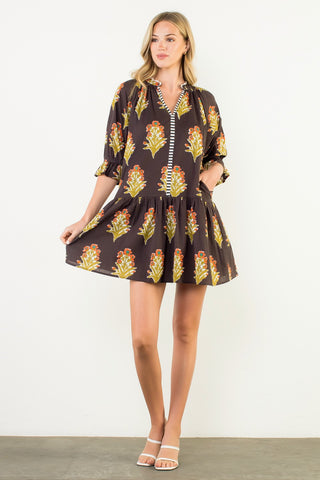 Ella Long Sleeve Mini Dress
