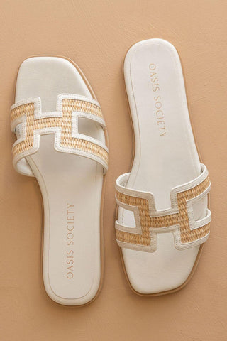 Ena H Sandals- White