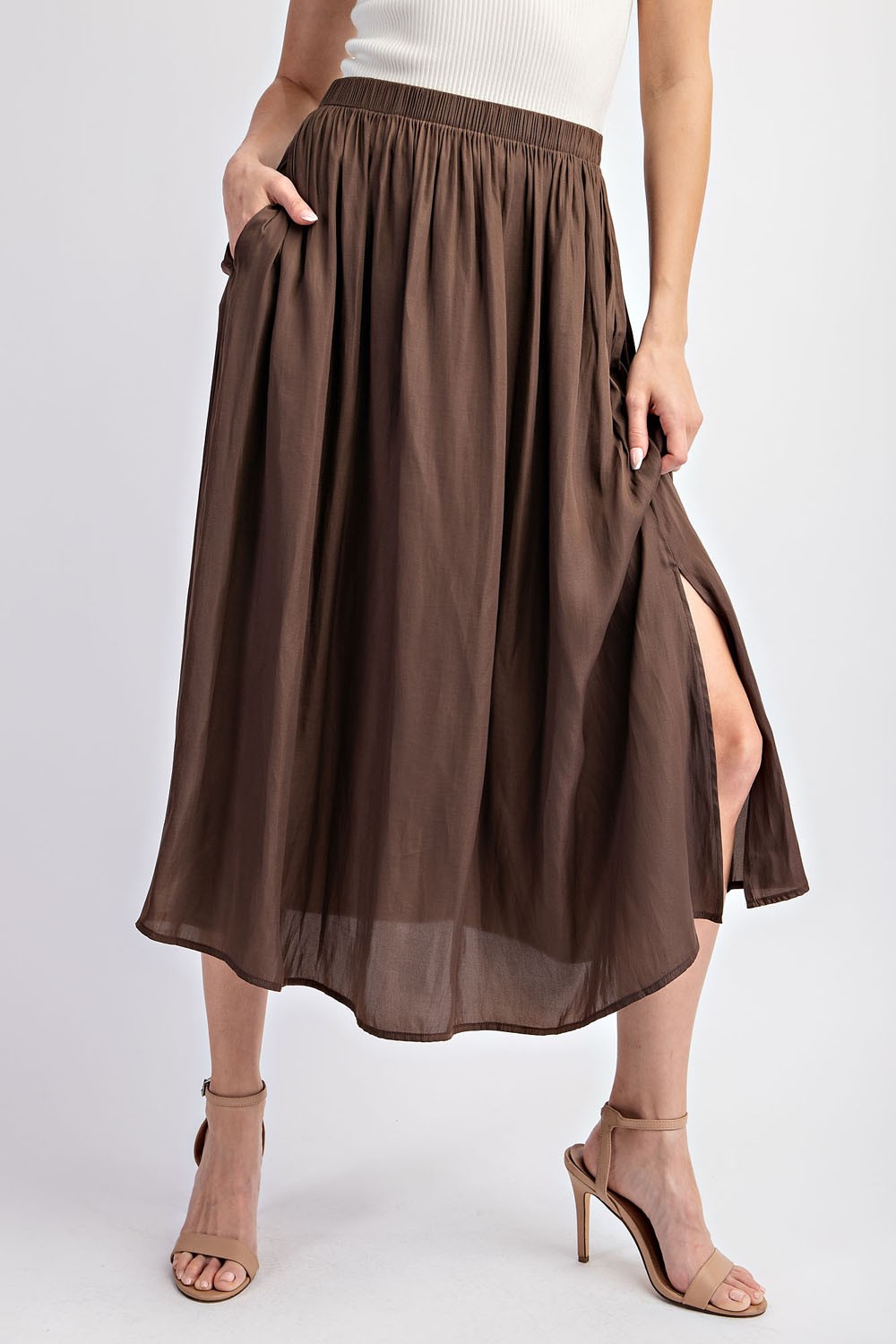 Espresso Midi Skirt