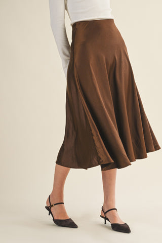 Flare Midi Skirt