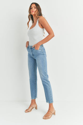 HR Vintage Straight Jeans- Light Wash