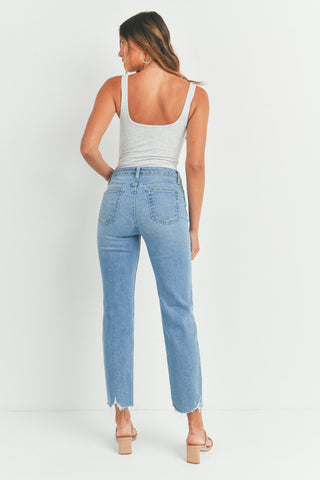HR Vintage Straight Jeans- Light Wash