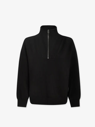 Hawley Half Zip Sweater- Black