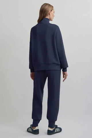 Hawley Half Zip Sweater - Blue Nights