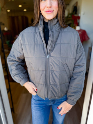 Zip Up Puffer Jacket