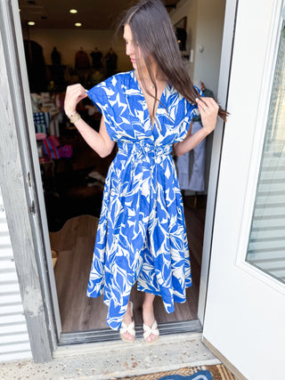 Blue Skies Midi Dress