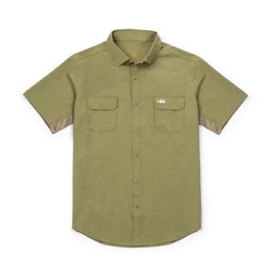 Rio SS Button Up Olive Green