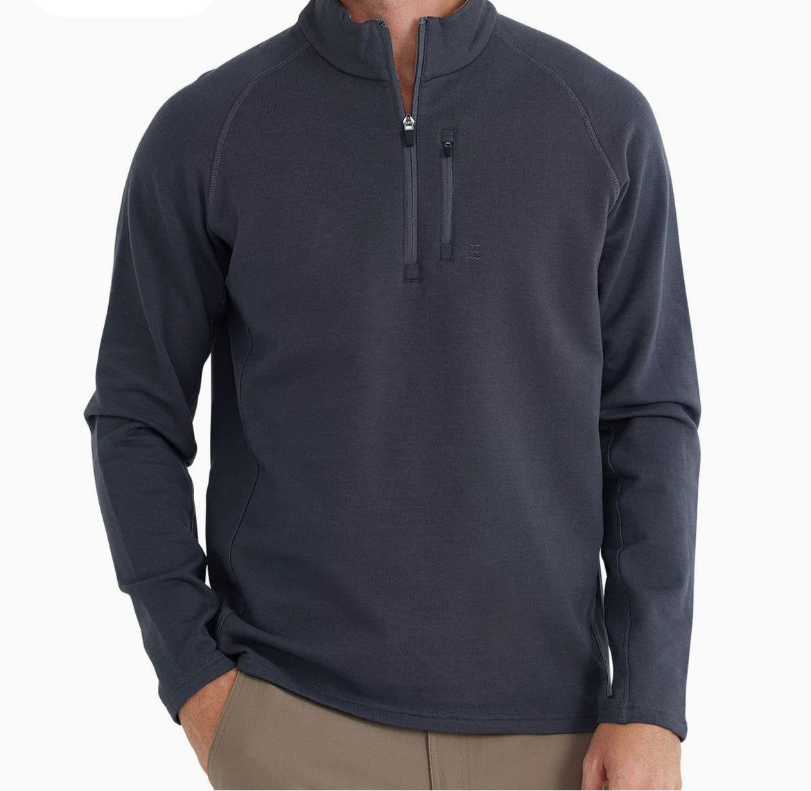 Mens Bamboo Heritage Fleece Quarter Zip