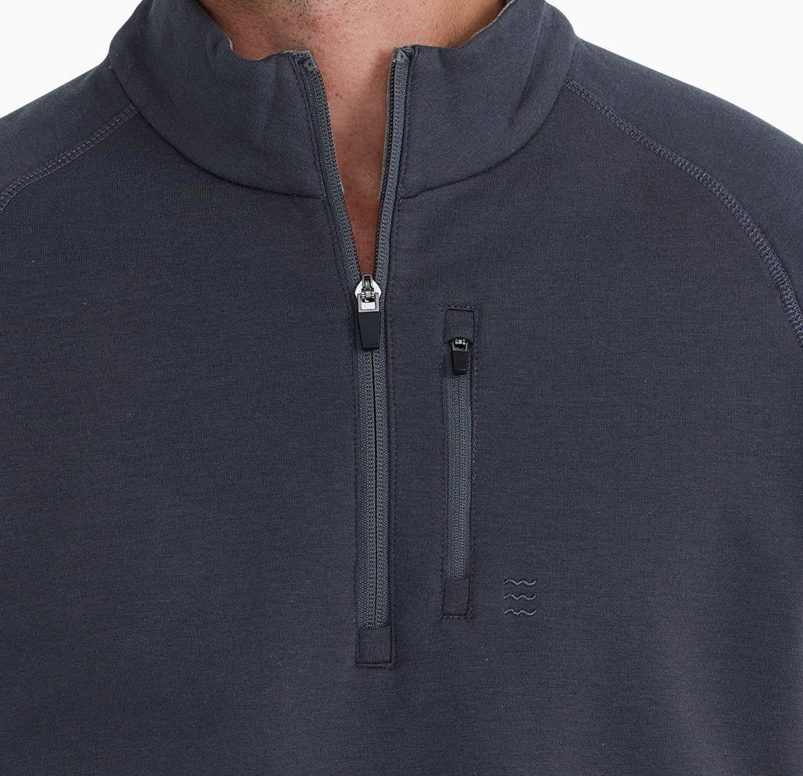 Mens Bamboo Heritage Fleece Quarter Zip