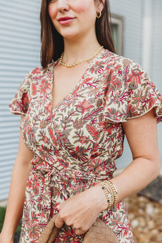 Shula Short Sleeve Wrap Dress