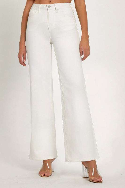 White Wide Leg Jeans