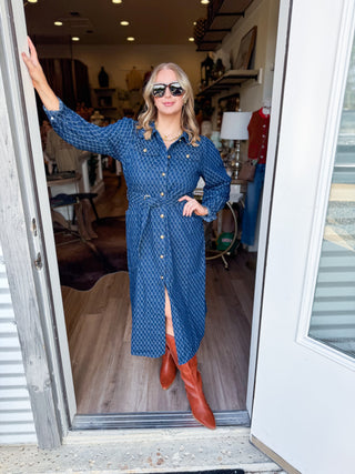 Brooks Denim Midi Dress