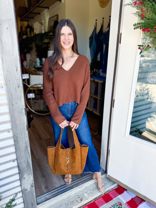 Asima V Top - Brownie