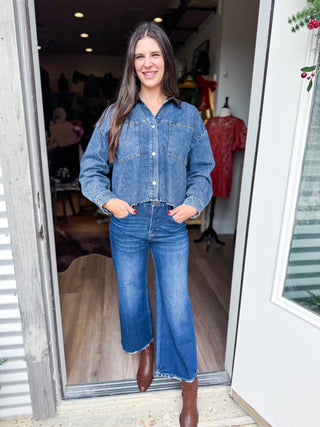 Riley Denim/Brown Jacket