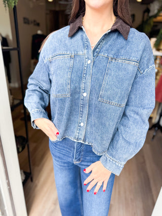 Riley Denim/Brown Jacket