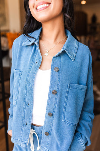 All Day Cropped Knit Jacket