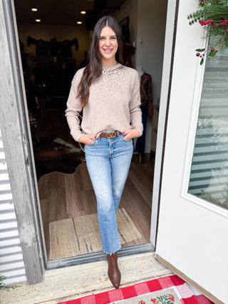 Sequin Embellished Sweater