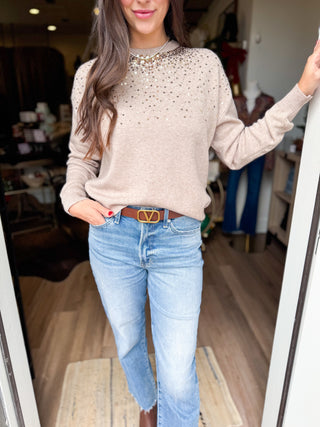 Sequin Embellished Sweater