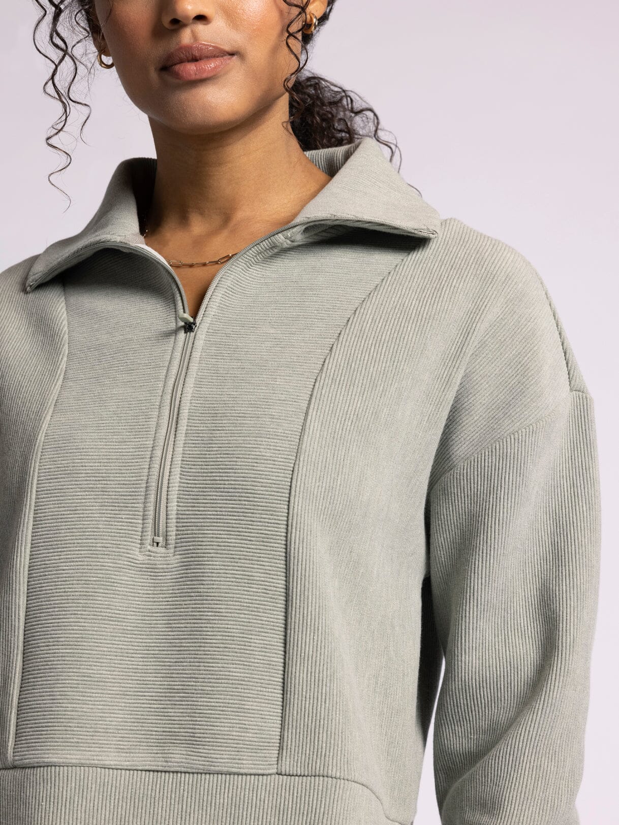 Kristine Pullover - Vetiver Heather