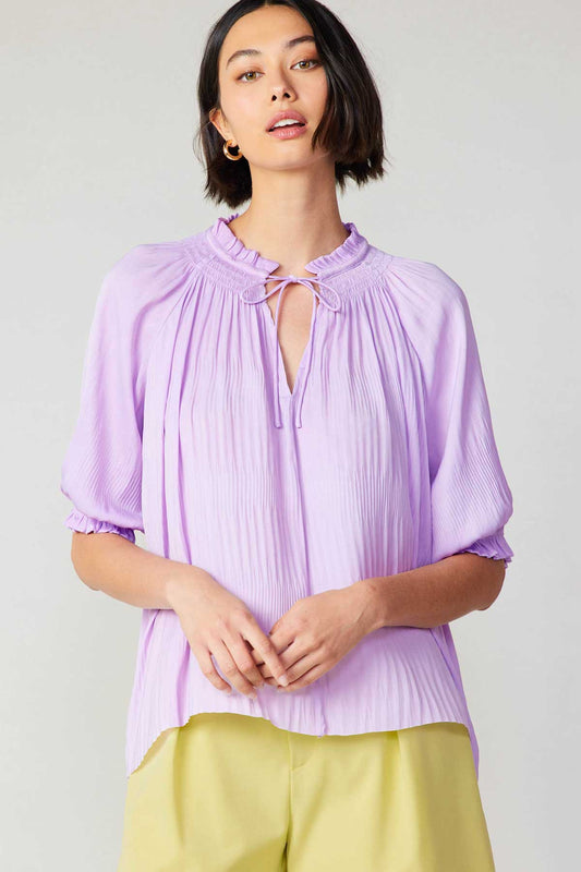 Light Lavender 1/4 Sleeve Blouse