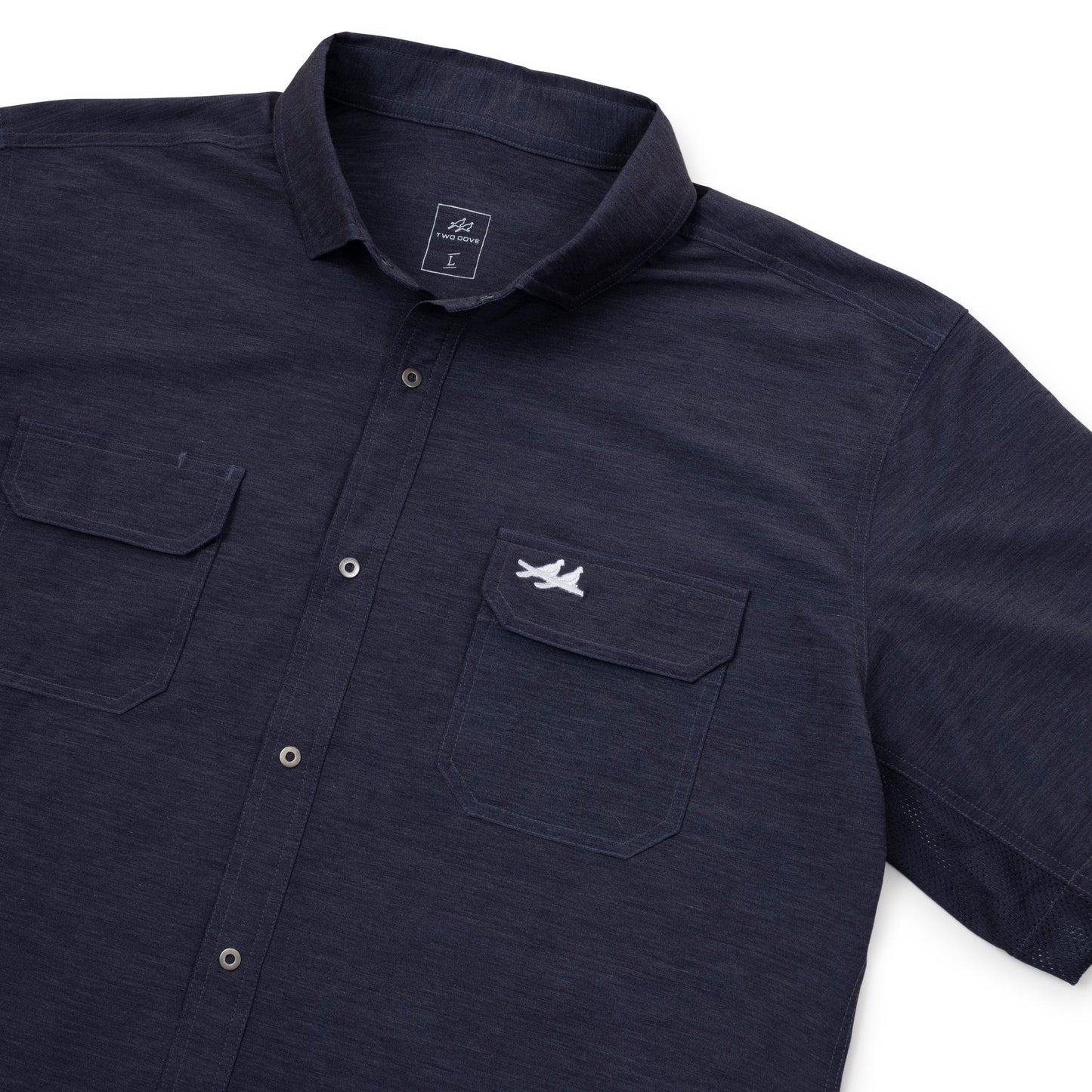 Rio SS Button Up Navy