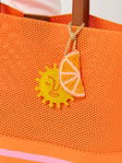 Orange & Sun Beaded Bag Charm