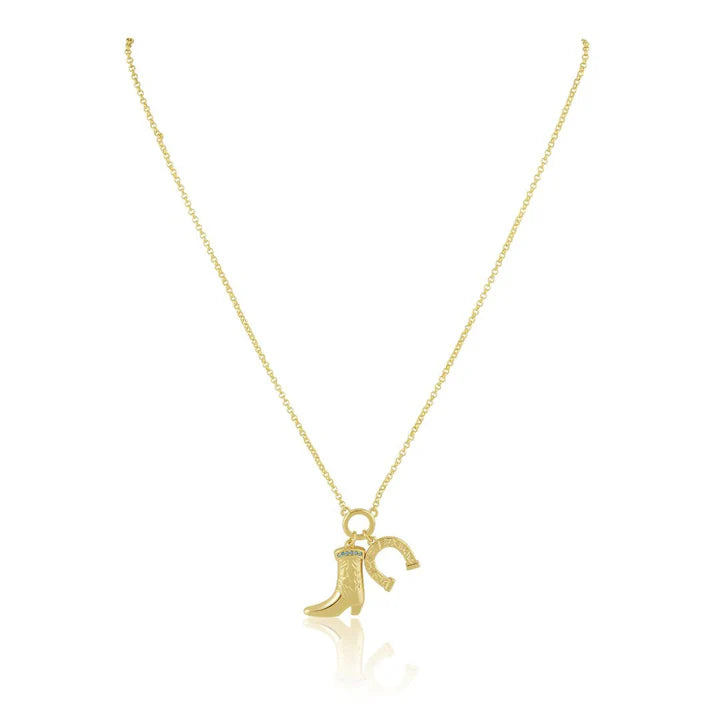 Savanna Boot 'N Horseshoe Necklace