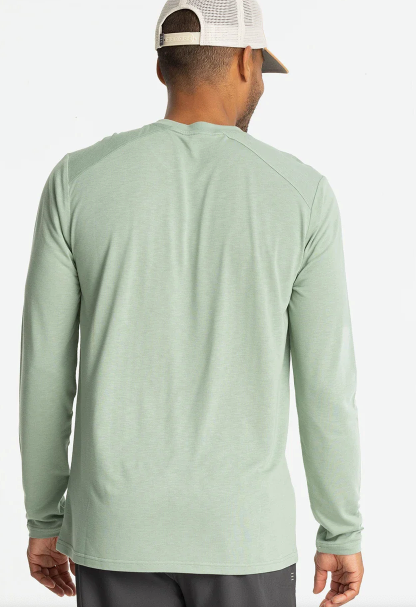 Men's Bamboo Lightweight Long Sleeve- Palm Green