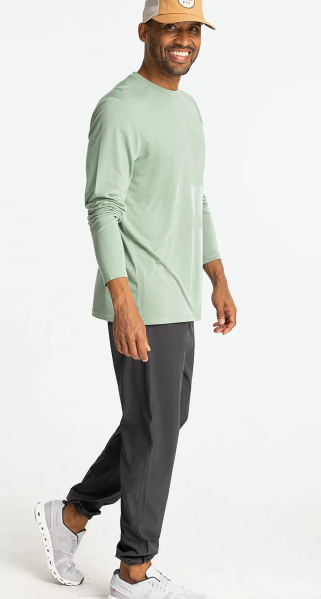 Men's Bamboo Lightweight Long Sleeve- Palm Green