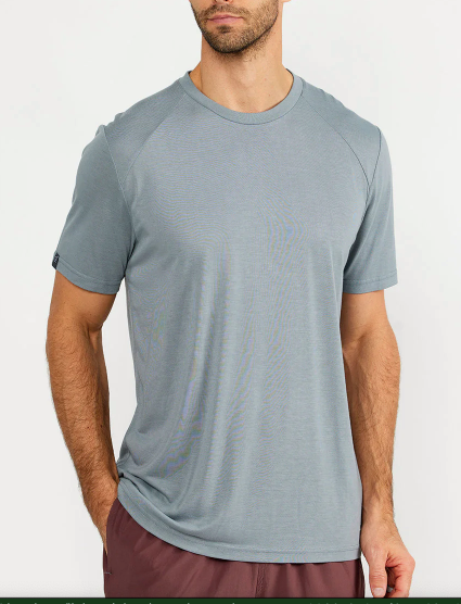 Men's Bamboo Lightweight Short Sleeve - Slate